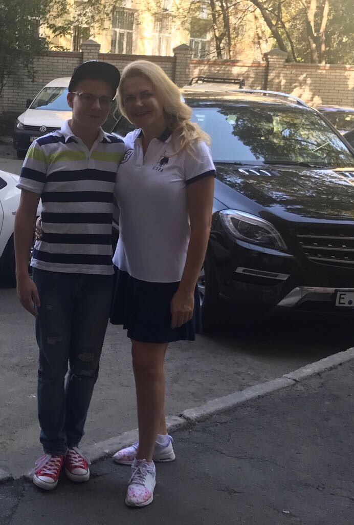 Надежда Васильева (Генеральный директор .майрософт Украина) с сыном